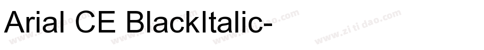 Arial CE BlackItalic字体转换